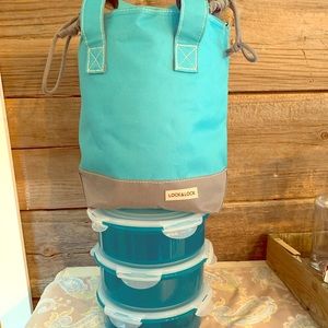 Insulated bag with containers.  Never used!